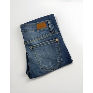 Judy Blue Relaxed Fit Jeans Women's 5/27 Blue Distressed Stretch Skinny JB8271DK